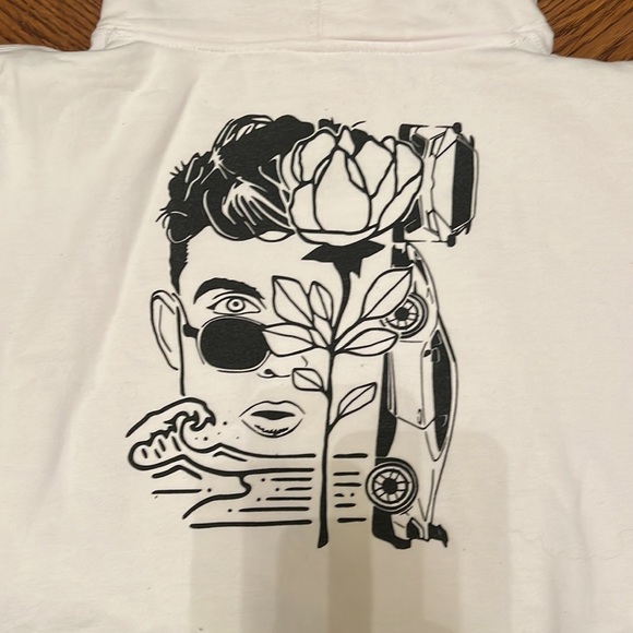 Jake Paul hoodie cutoff sweatshirt size L - Picture 6 of 6